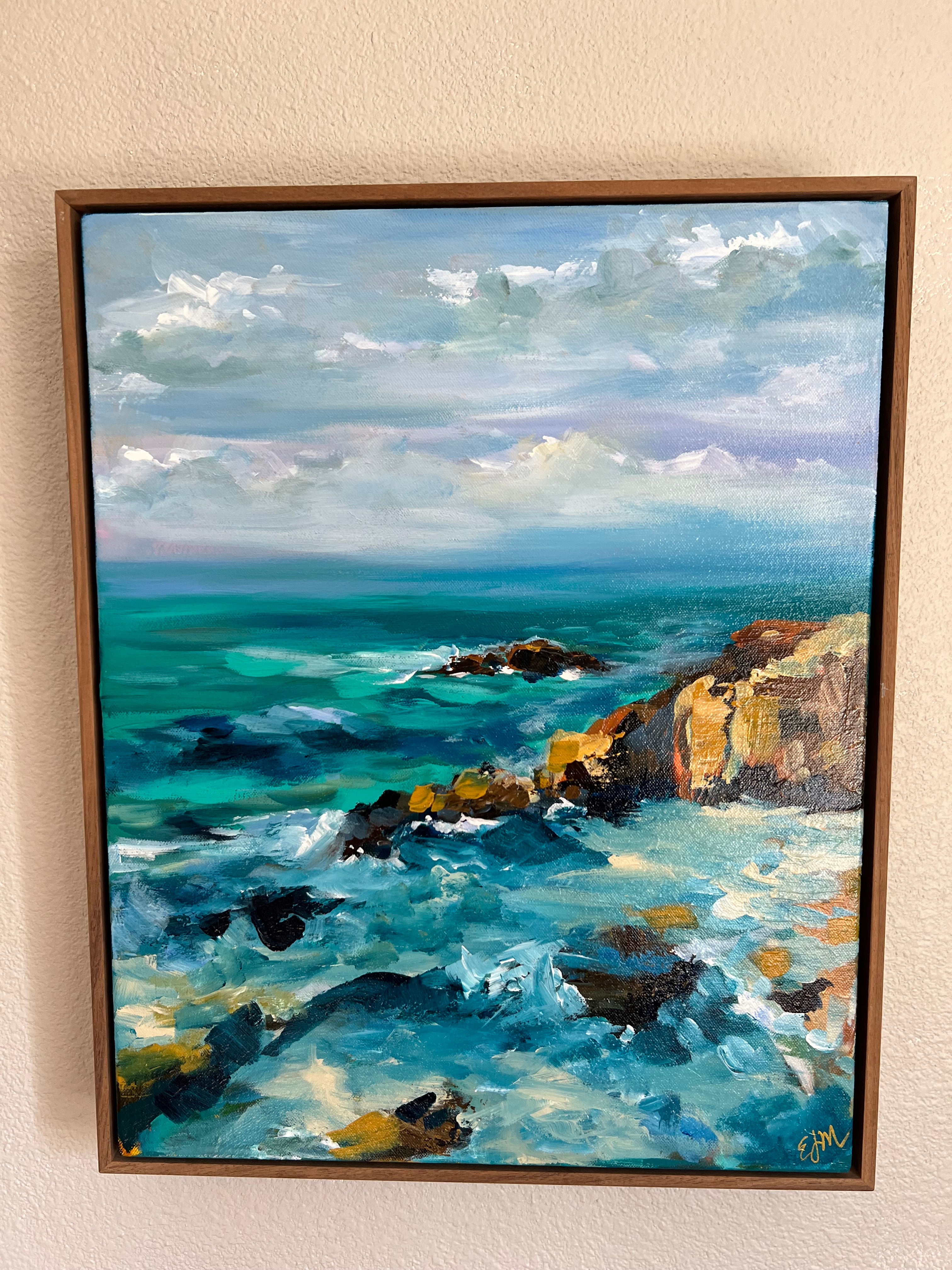 Atelier Giclée Print Museum Quality “Bodega Bay Wild Rocks”Canvas 8X10