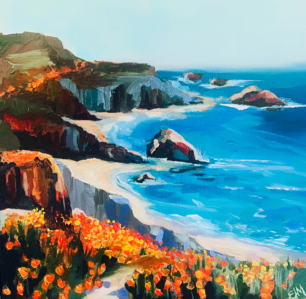 Atelier Giclée Print Museum Quality “California Poppies” Canvas 8X10