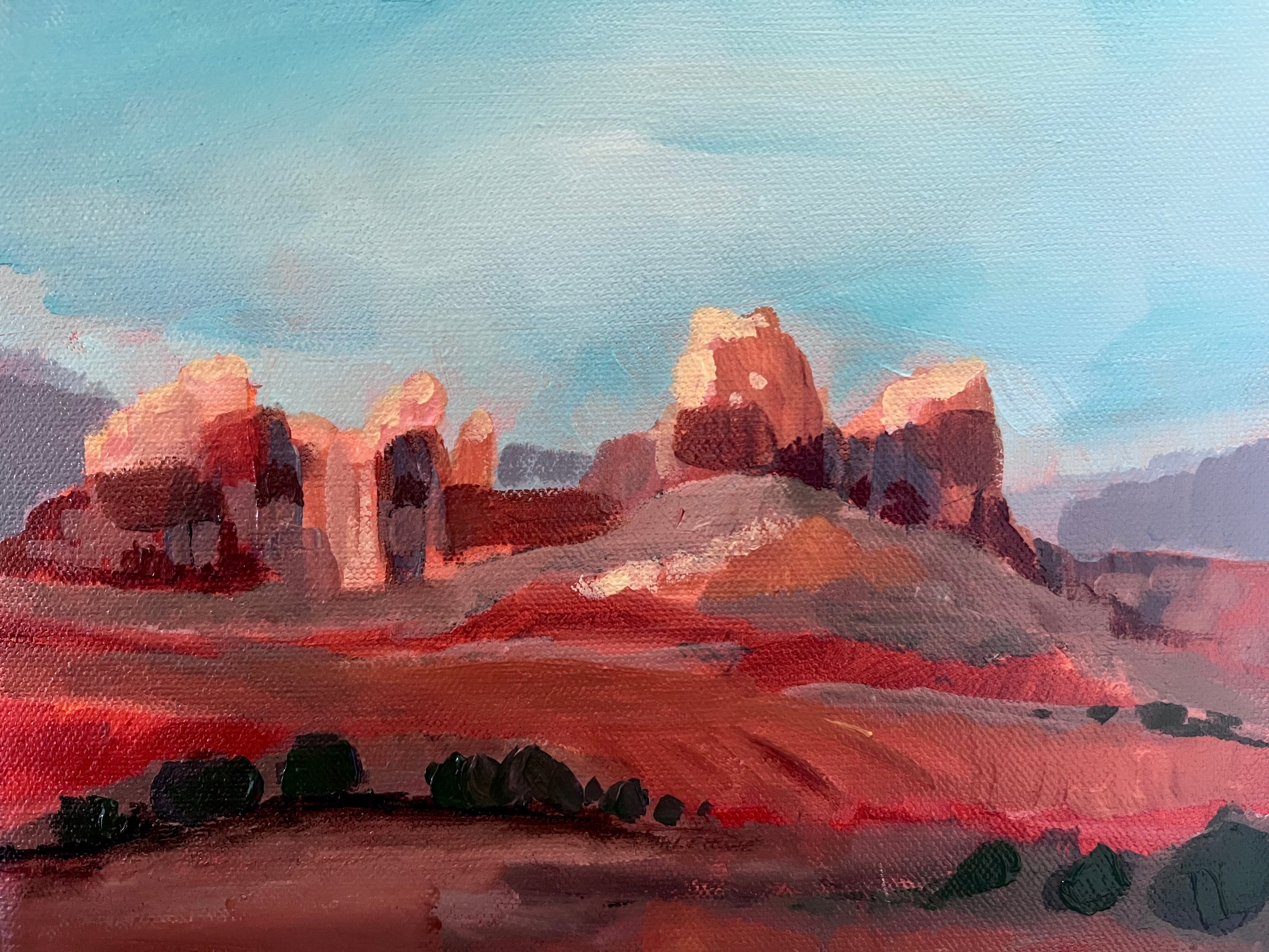 Atelier Giclée Print Museum Quality “Sedona Red Rocks” Canvas 8X10