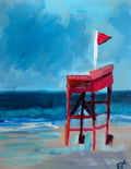 Original Painting Lifeguard Chair