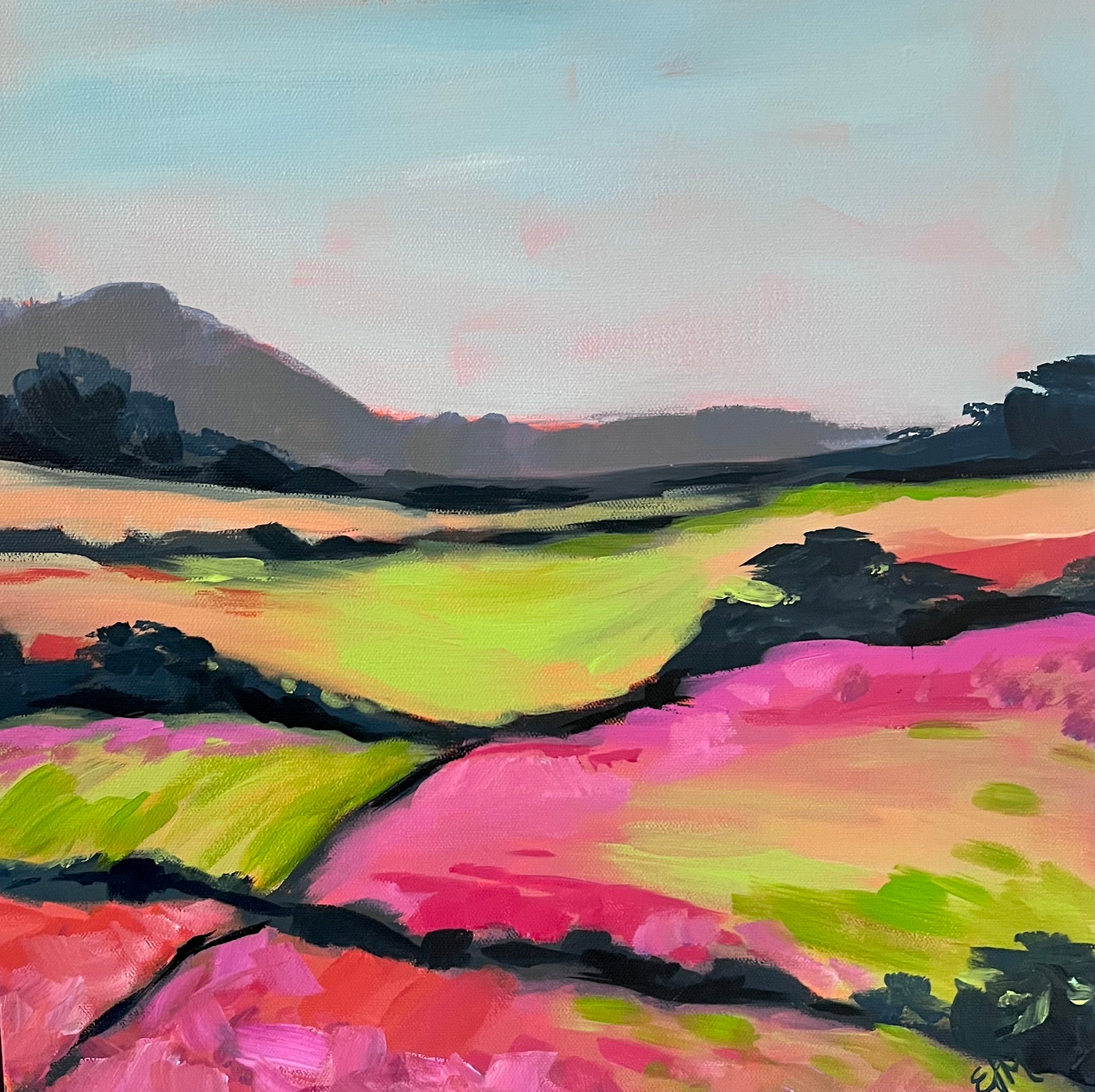 Atelier Giclée Print Museum Quality “California Super Bloom Field” Canvas 4X4 Mini