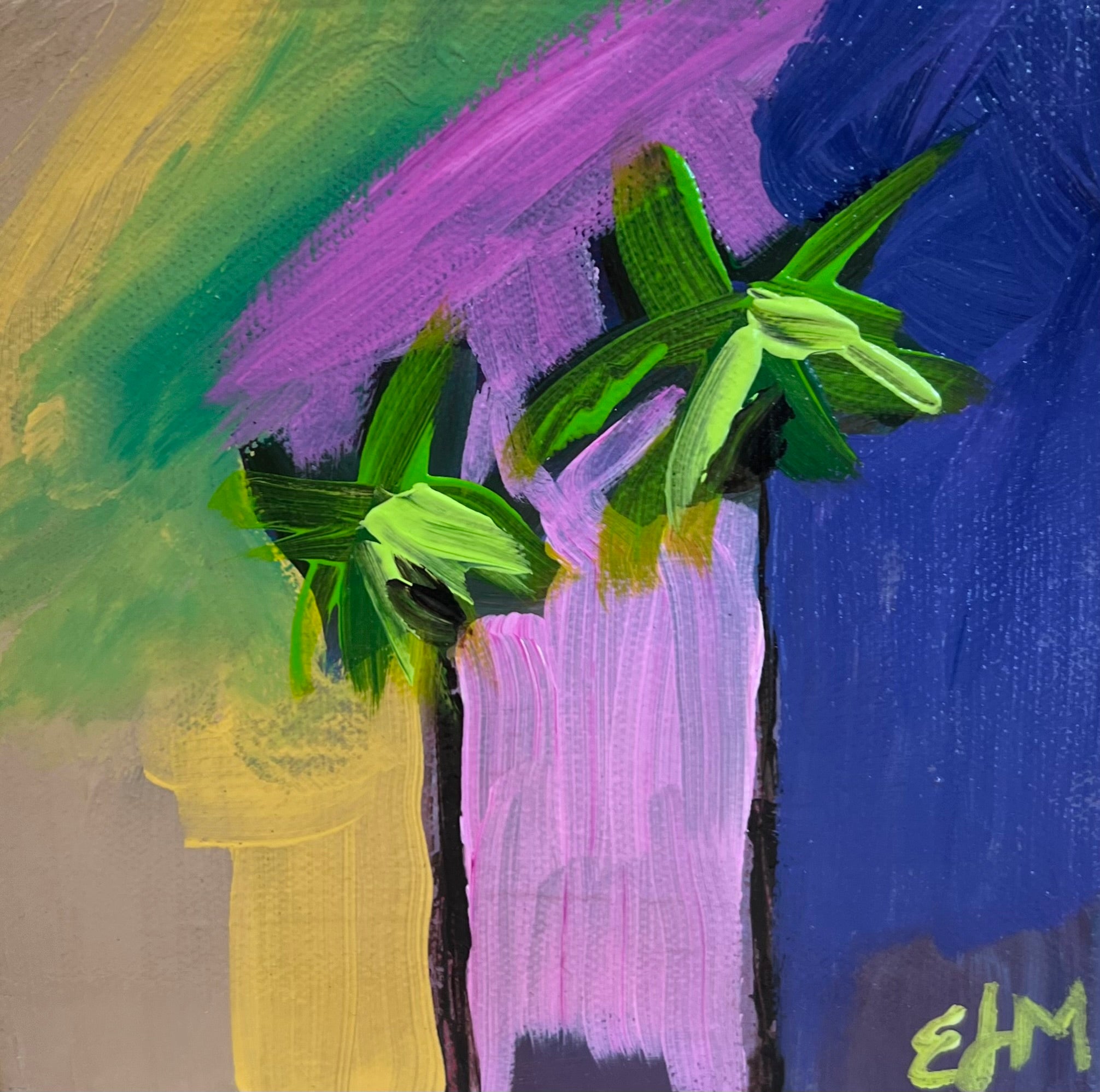 Original Painting Palm Trees