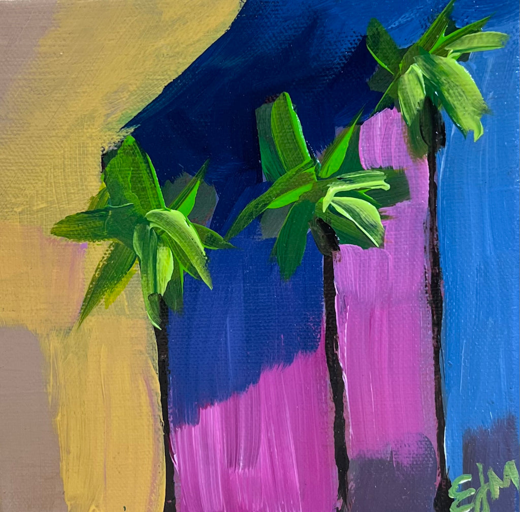 Original Painting Palm Trees