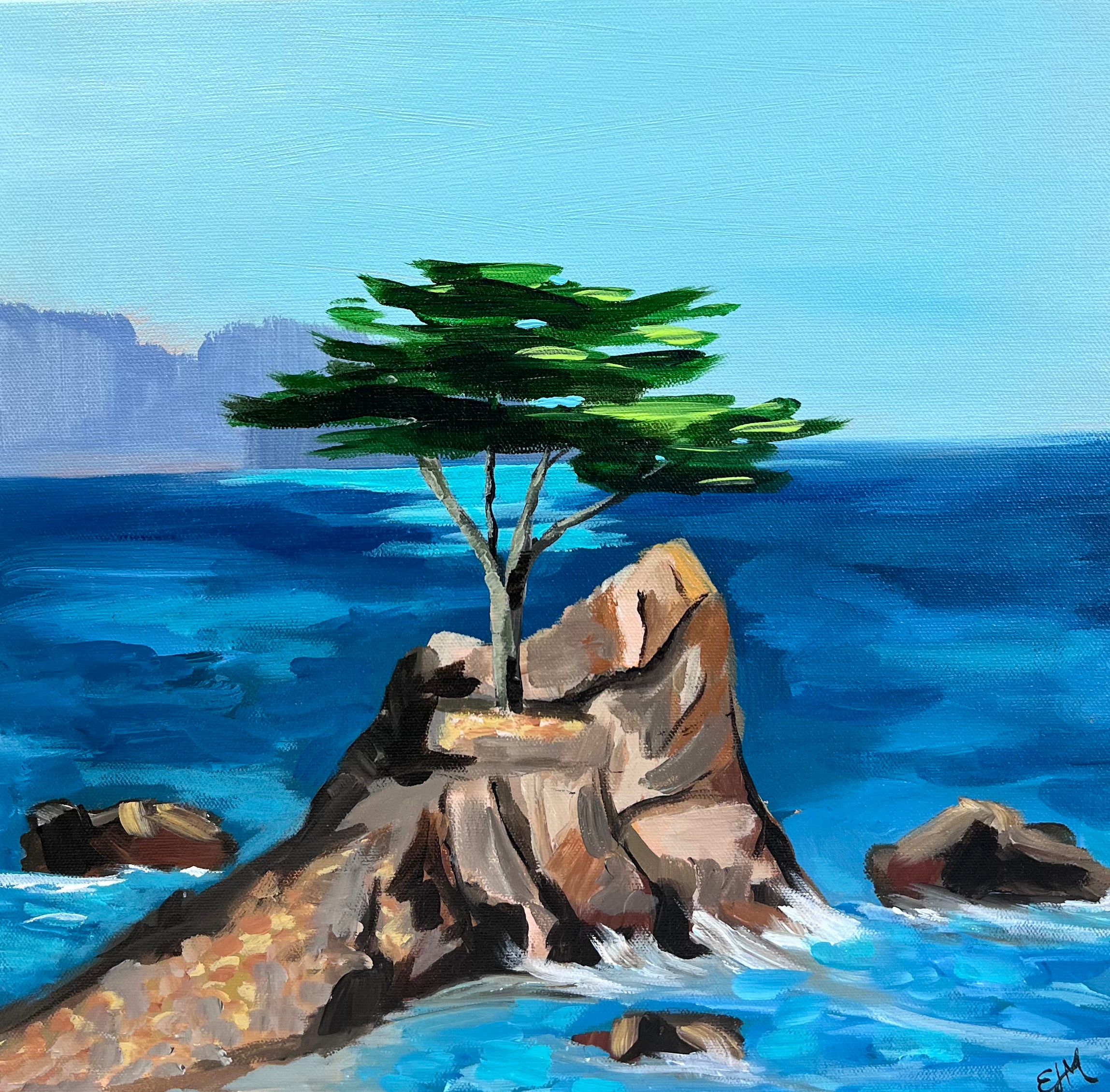 Original Painting Lone Cypress Pebble Beach