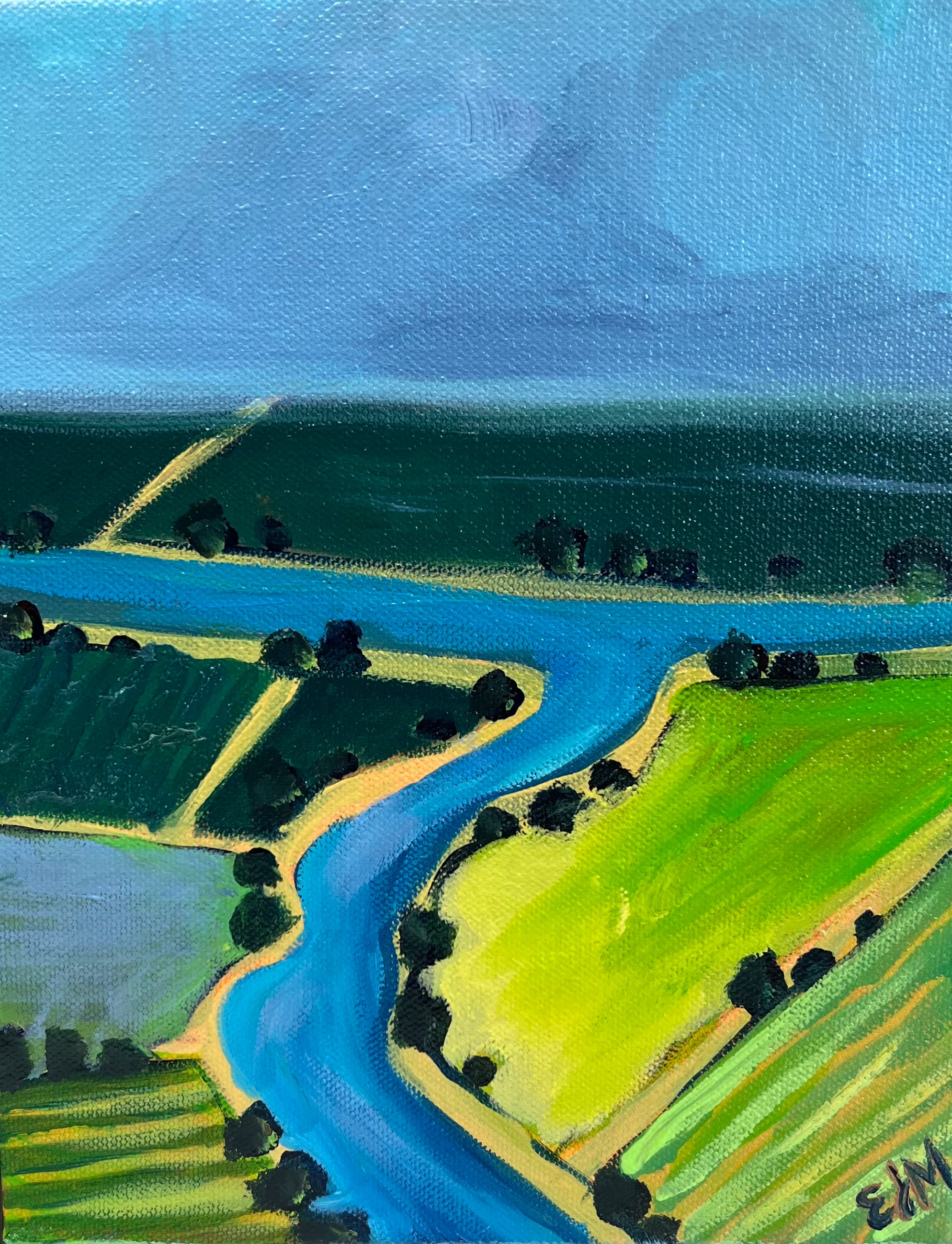 Original Painting Sacramento Delta View