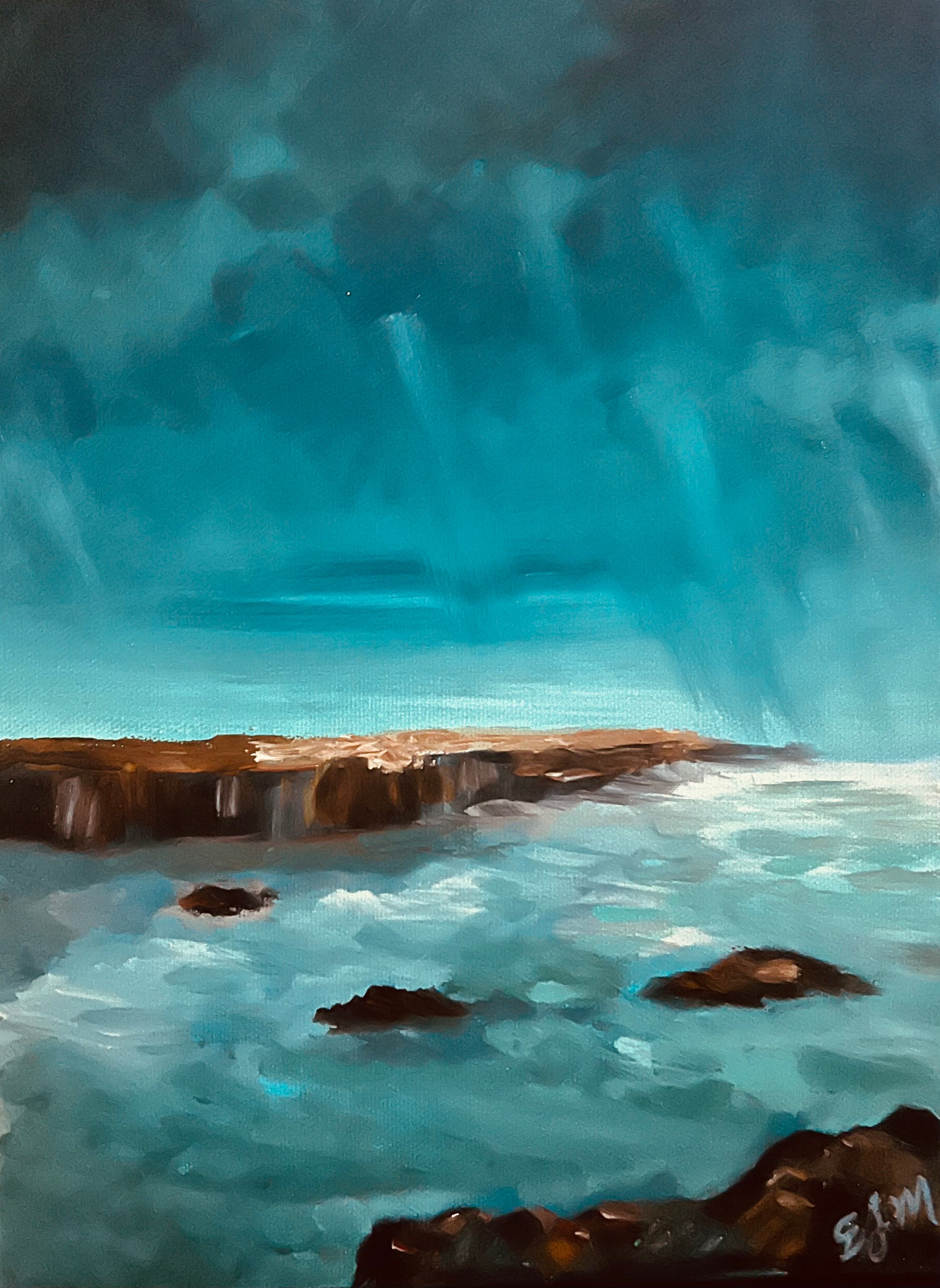 Original Painting Ocean Storm