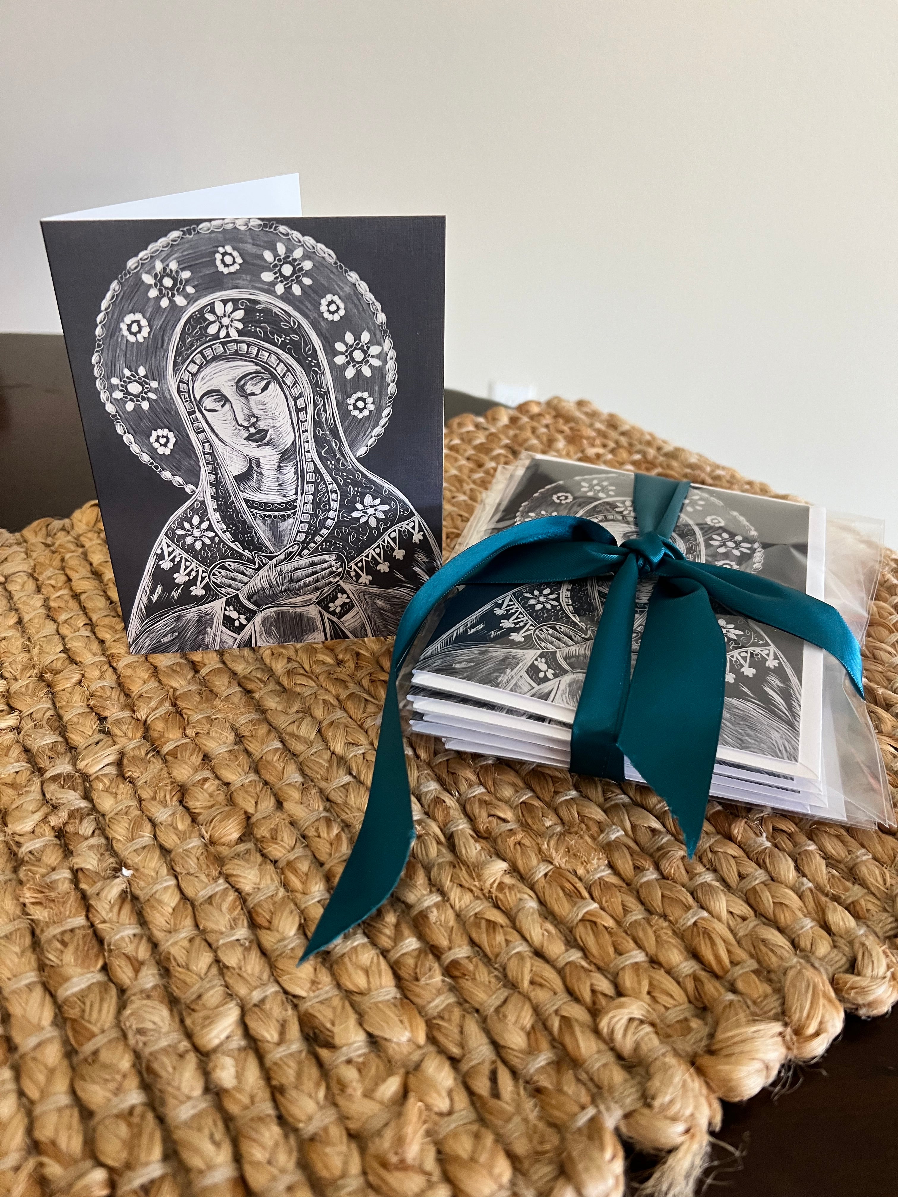 Atelier Limited Edition Faces of Mary Blank Notecards